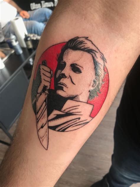 small michael myers tattoo